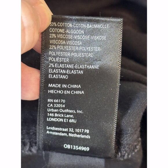 Free People Womens Venice Beach High Rise Flare Jeans Black Sz 32 Boho Festival - Picture 9 of 11